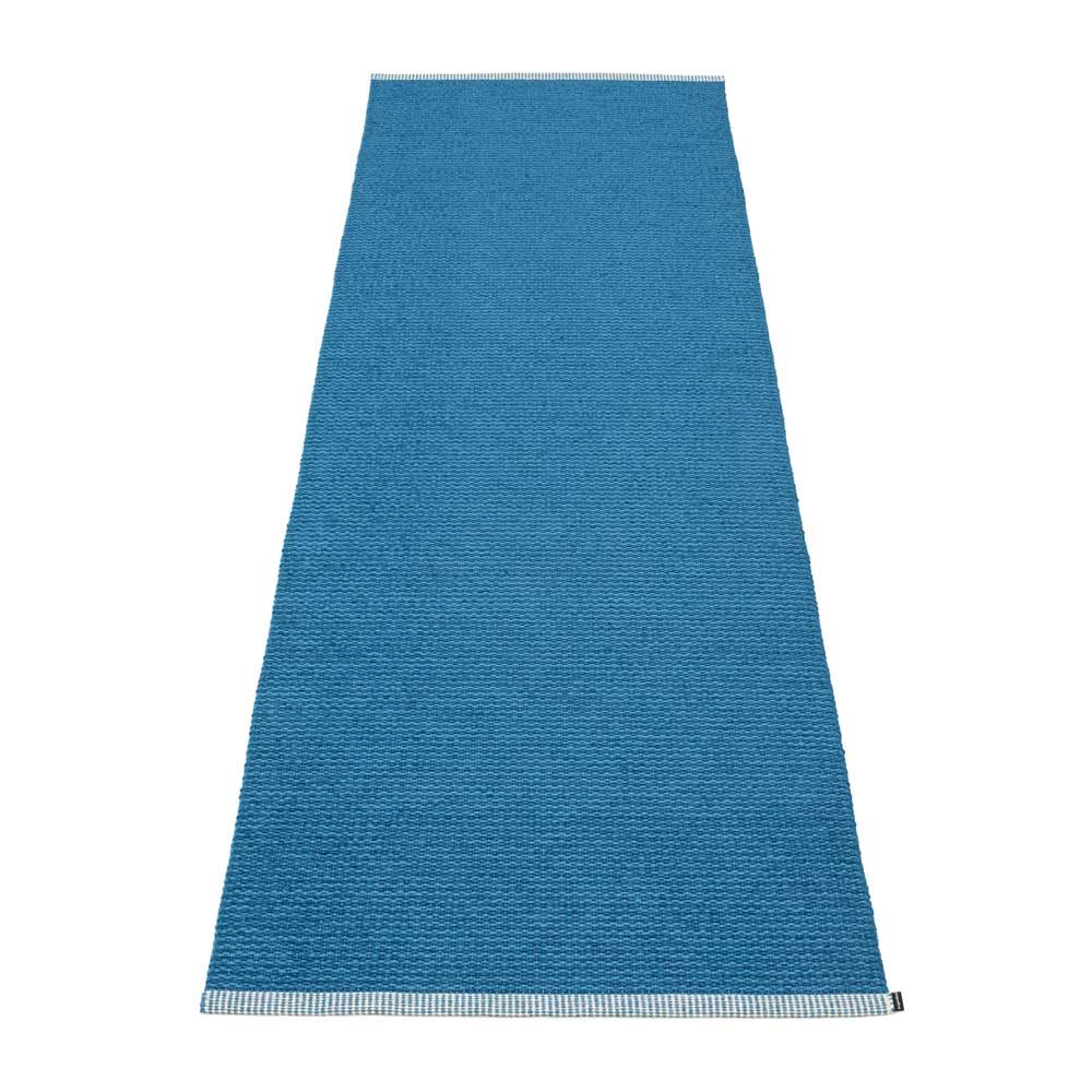 Pappelina | Mono 85x360cm Petrol Blue & Light Petrol Rug | homeArama