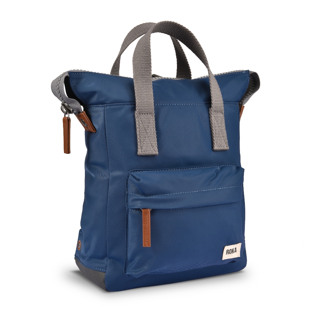 Roka London | Back Pack Bantry B Small Size | Sustainable Nylon Pacific ...